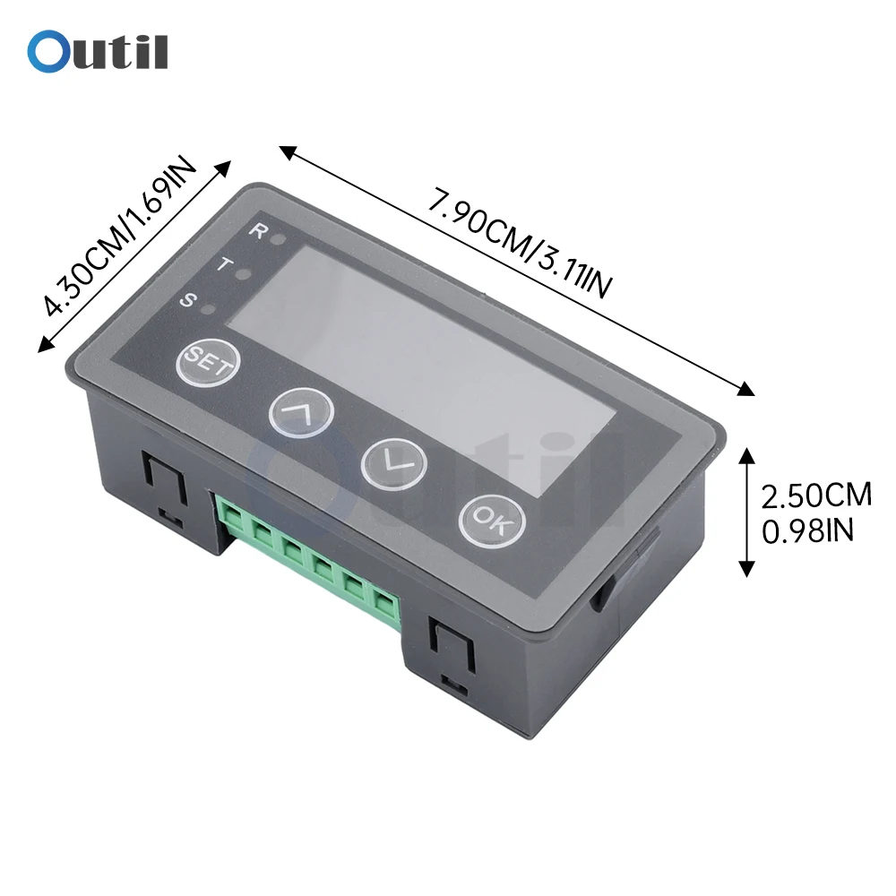 Analog Transmitter Signal Indicator 0-10V 0-20mA 2-10V 4-20mA Sensor 4 Bit RS485 Serial port MODBUS-RTU Signal Display Meter