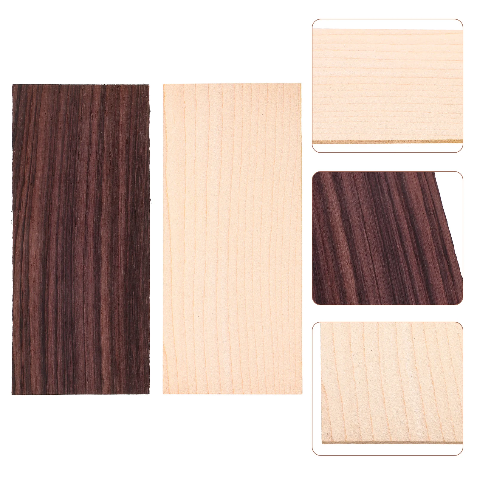 

2pcs Wooden Head Veneers Replacement Folk Head Veneers Decorative Guitar Decoration Tools Guitar Parts Accessories For Classical