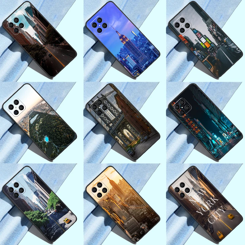 New York City For Honor 50 Pro X7 X8 X9 Case For Huawei P20 P30 P50 P40 Lite P Smart Z 2019 Nova 9 5T