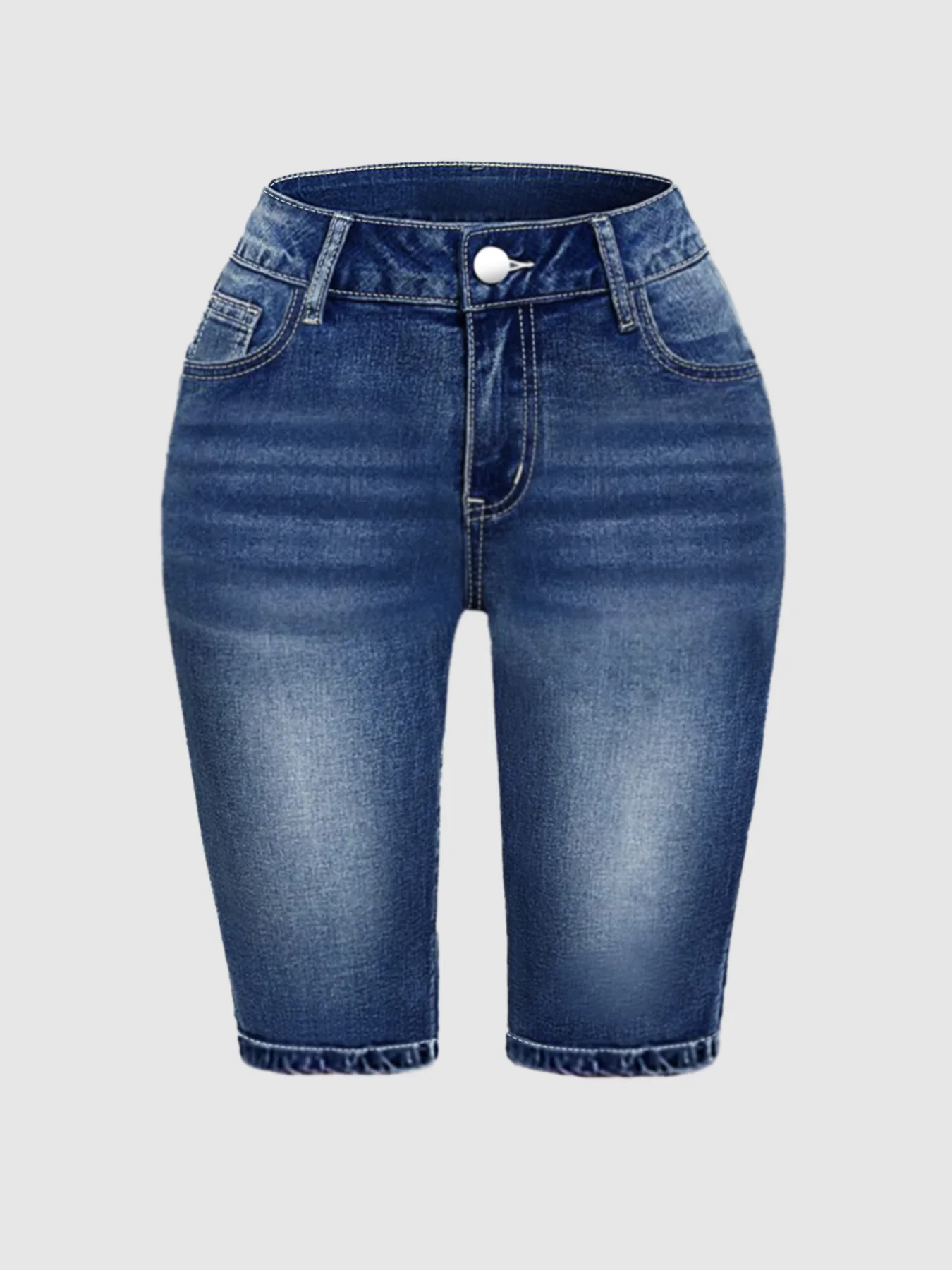 بالإضافة إلى حجم ارتفاع الخصر الدينيم الجينز المرأة عارضة سليم صالح غسلها سستة خمسة أرباع طول الدينيم السراويل