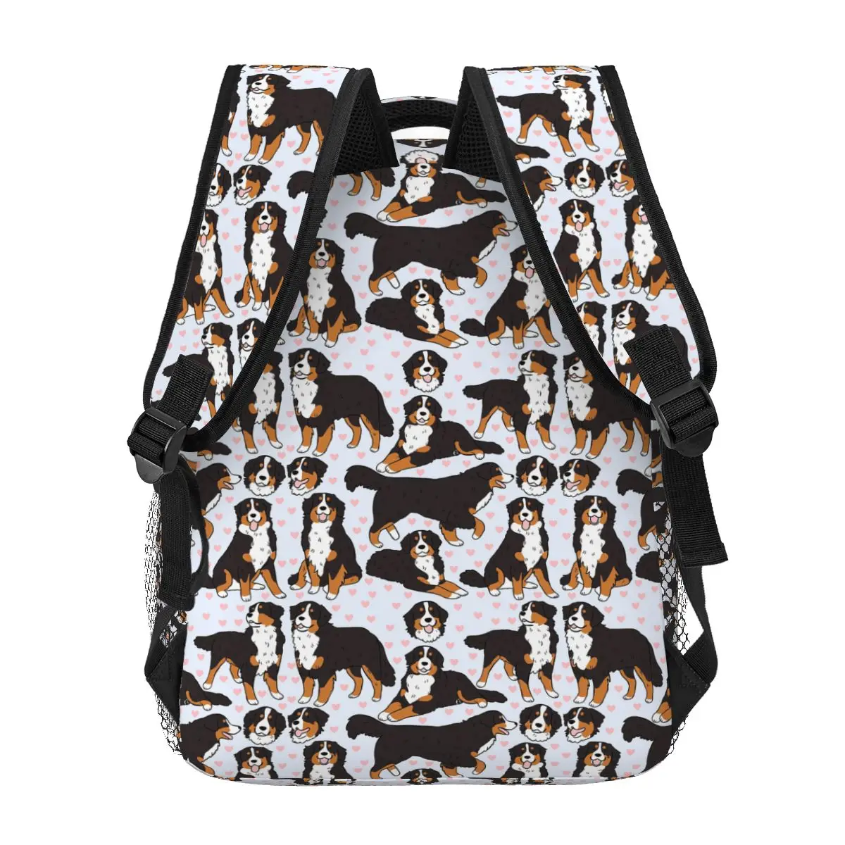 Ransel Pola Ilustrasi Lucu Anjing Gunung Bernese Diskon Besar Tas Buku Anak Kapasitas Besar Tas Sekolah Tas Bahu