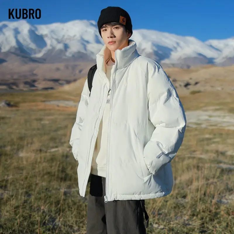 

Down Cotton-padded Jacket for Men New Winter Style, Thickened Jacket, Cotton-padded Coat Trendy Bread Coat Jackets for Men