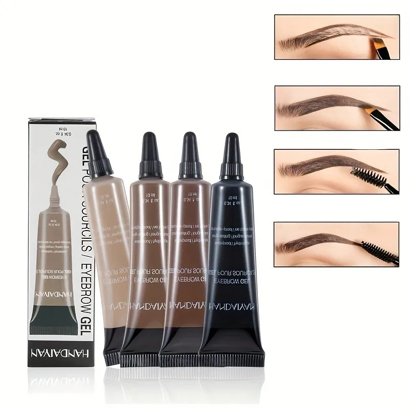 6- Color Eyebrow Gel  Waterproof Smudge Proof Styling Liquid Color Rendering Eyebrow Dye Cream