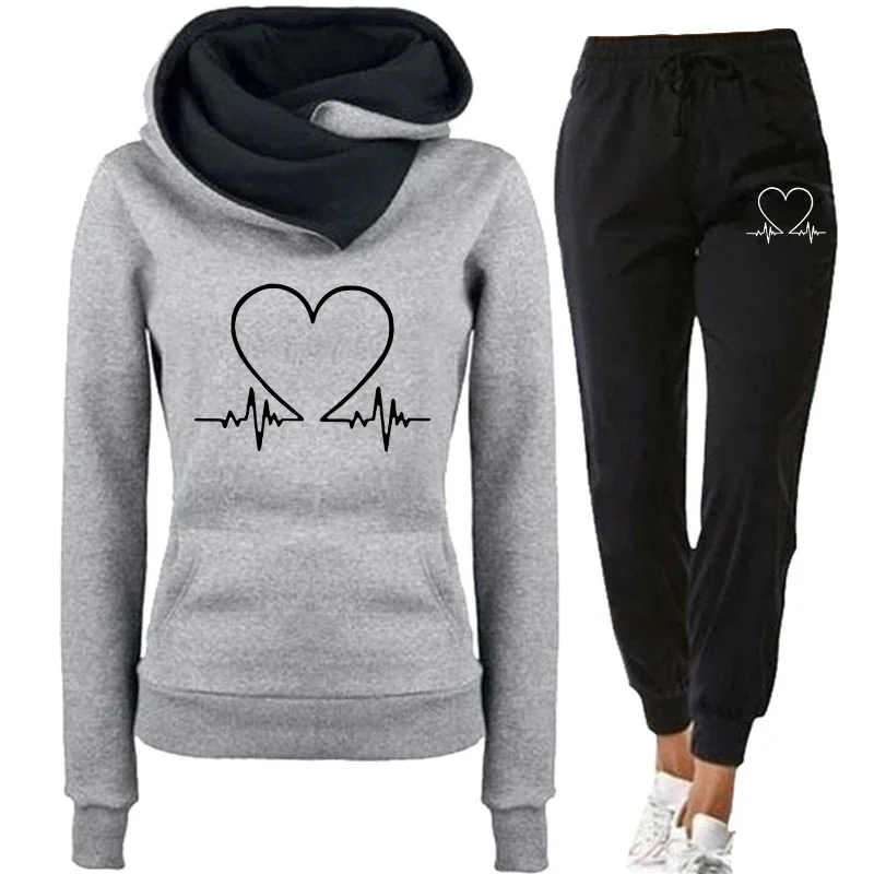 Chándal para mujer, sudaderas con capucha de calidad para otoño e invierno, pantalones deportivos individuales estampados, comodidad informal para exteriores, correr diario, gimnasio, moda para mujer