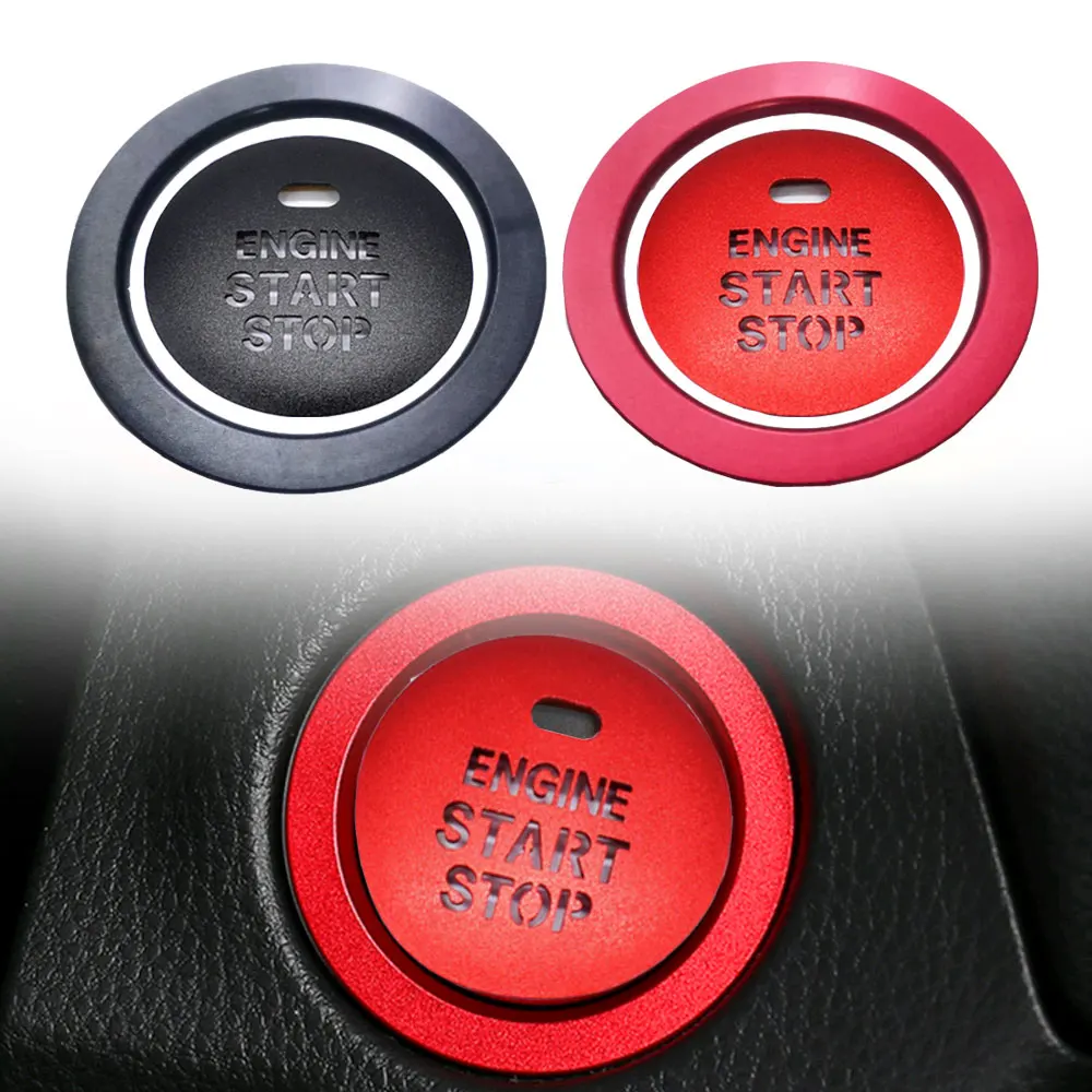 New Car Start Stop Engine Ignition Push Button Ring Styling Accessories Cover For Subaru Forester Outback For Lexus For Toyota