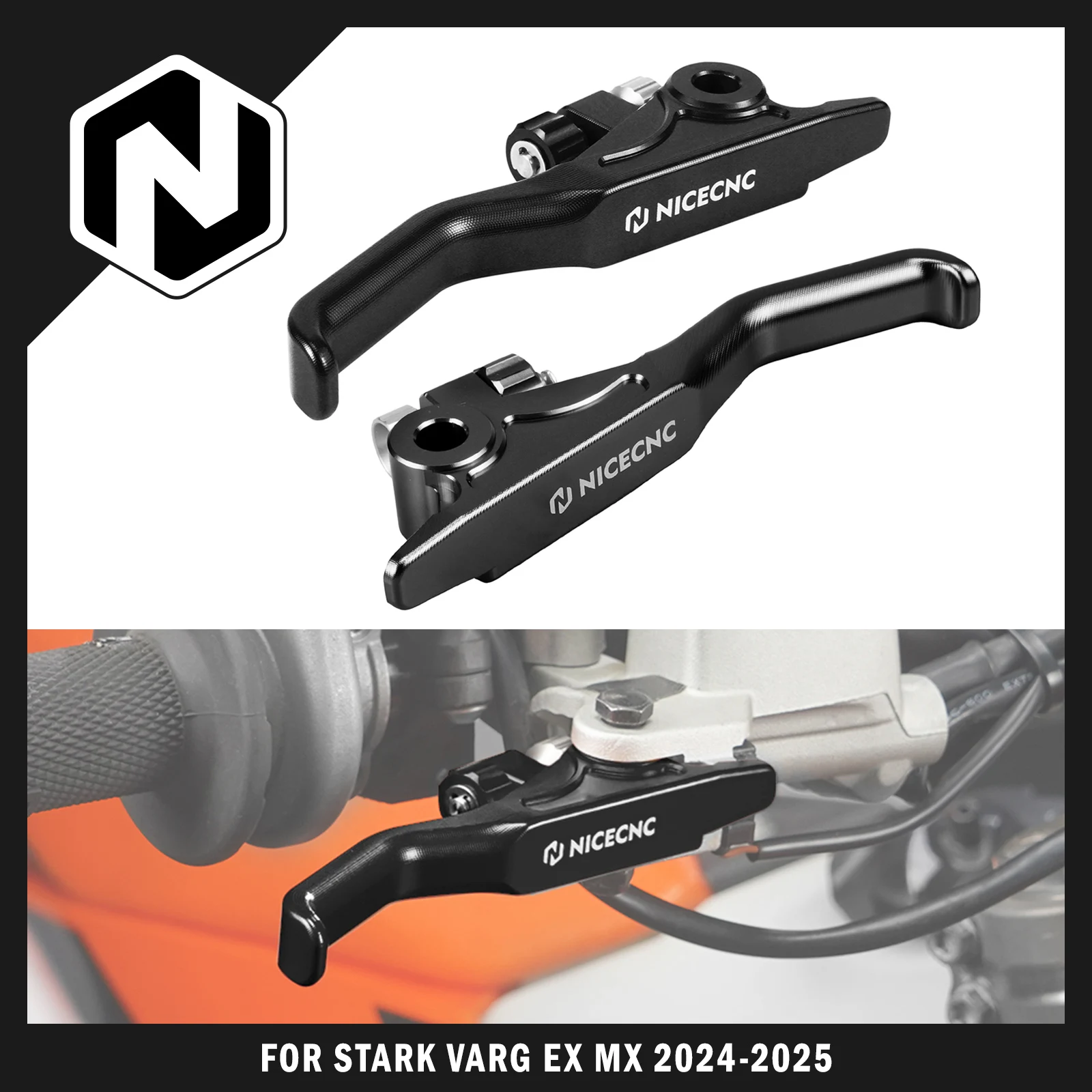 

NICECNC 2024-2025 For Stark Varg EX For Stark Varg MX Motocross Front Rear Shorty Brake Lever Handle Aluminum Electric Dirt Bike