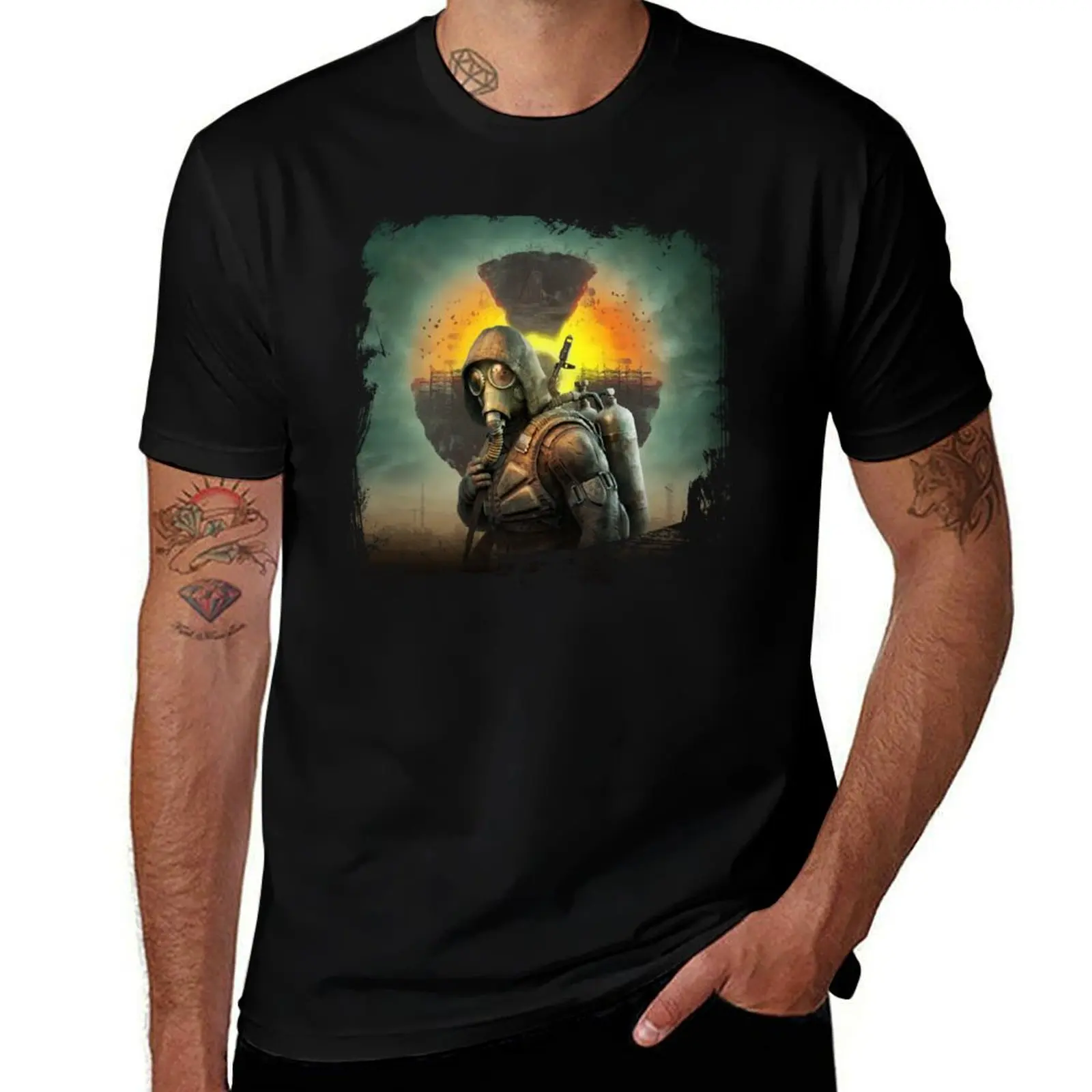 

stalker 2 T-Shirt men t shirt cotton 100% t shirts with prints t shirts for man pack cotton T-shirt