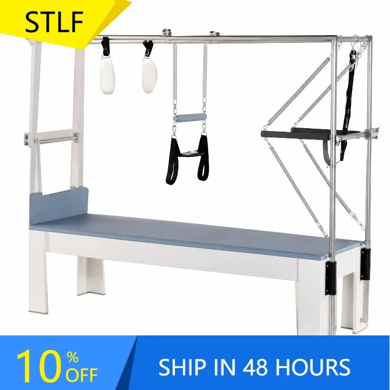 YTYIN Oak Wooden Pilates Reformer Machine With Ladder Barrel For Studio Health Fitness Equipment