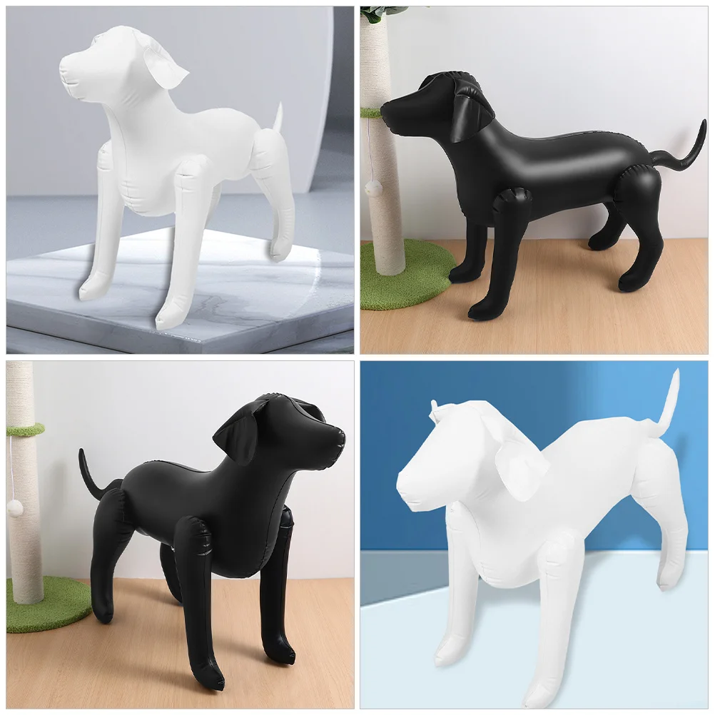 

2pcs Clothing Mannequins Inflatable For Display Durable Pvc Standing Dog Clothes Display Stand Pet Shop Decor Dog Apparel