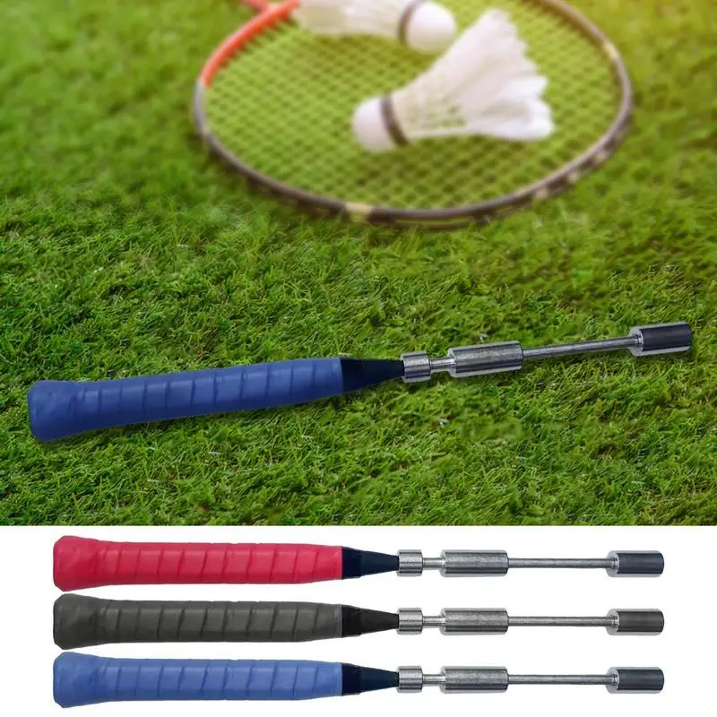 Badminton Solo Trainer Portable Swing Trainer Adjustable Weight Badminton Racket Training Tool Badminton Accessories For