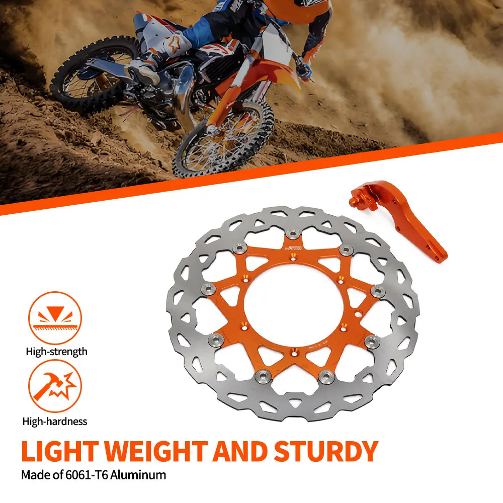 Motorcycle 320MM Front Floating Brake Disc Rotor For KTM EXC SX SXS XCW EXCF SXF XCF XCW 125 200 250 300 400 450 500 525 530