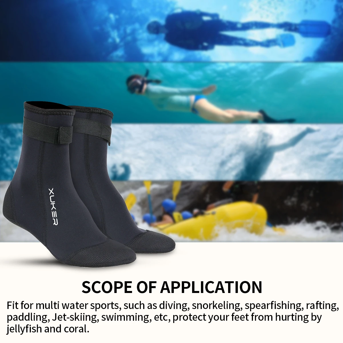 Men\'s Women\'s 3mm Neoprene Socks Beach Volleyball Sand Soccer Diving Swimming Surfing Snorkeling Fishing Kayaking Water Booties