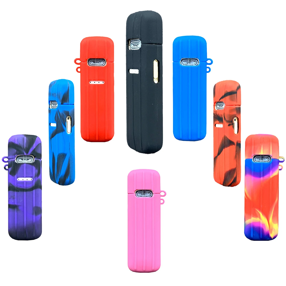 [Case Only]Protective Silicone Texture Case for Voopoo Vmate E Kit Skin Sleeve Cover Wrap gel Shield