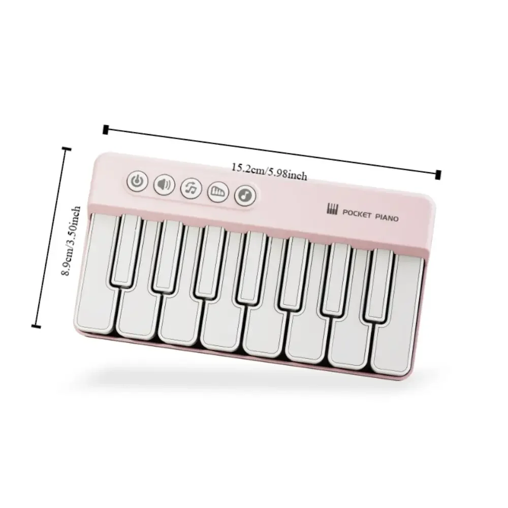 Mini Kieszonkowa Elektroniczna Klawiatura Pianino Przenośny Organ Urocza Personalizowana Edukacyjna Zabawka Muzyczna dla Dzieci Prezent Odpowiedni dla dzieci w wieku od 3 do 8 lat