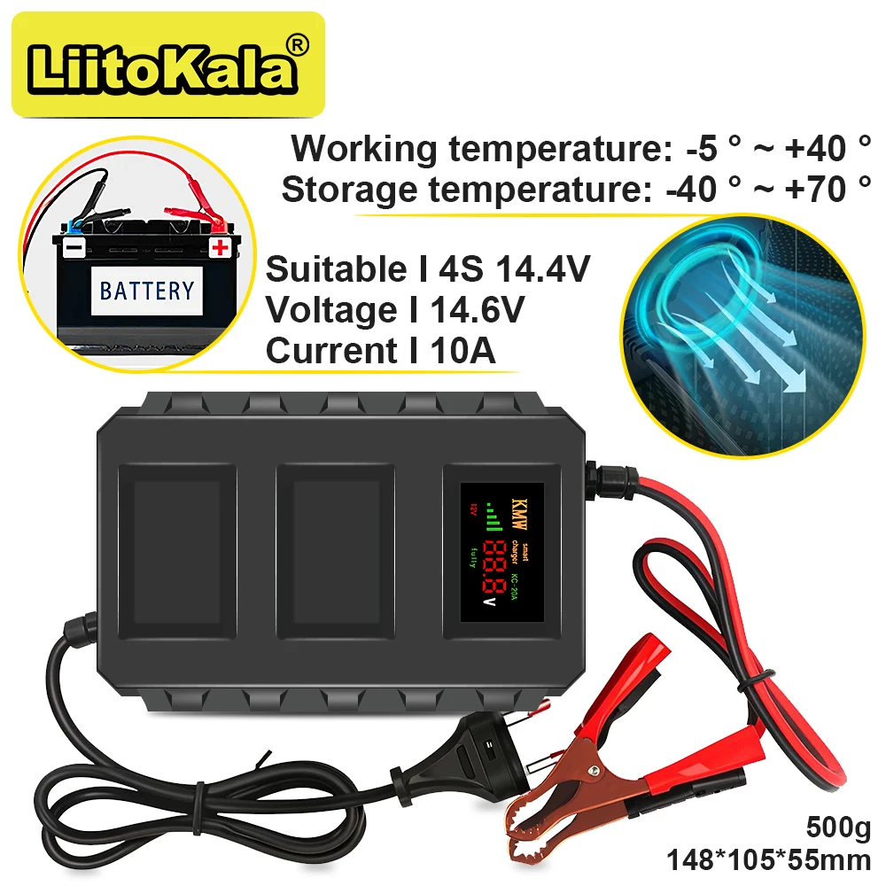 

12v6a smart battery charger 12v 6A for Li-ion,