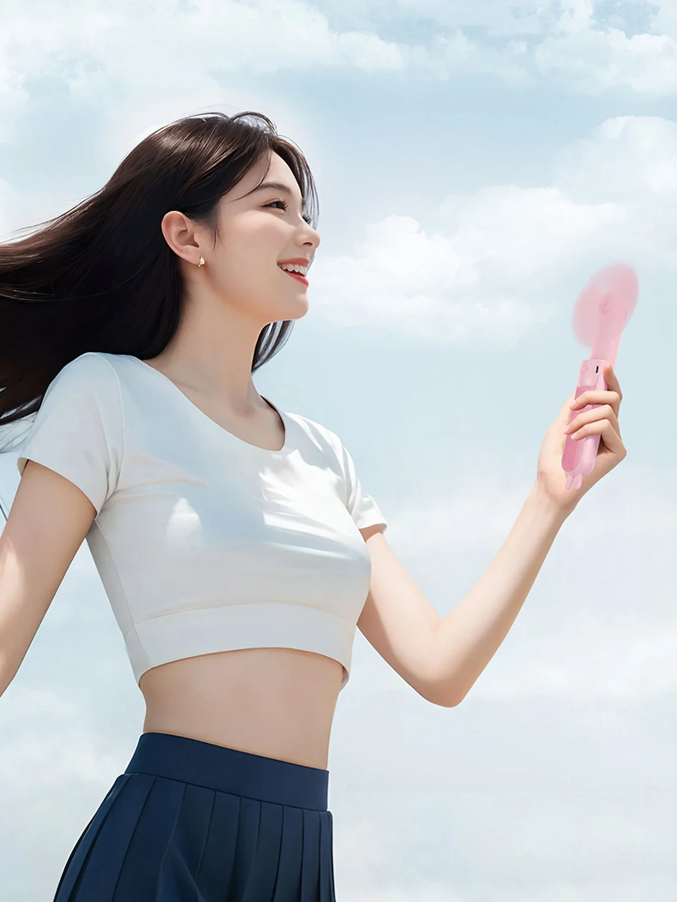 مروحة محمولة قابلة لإعادة الشحن، هدية مروحة صغيرة محمولة على سطح المكتب