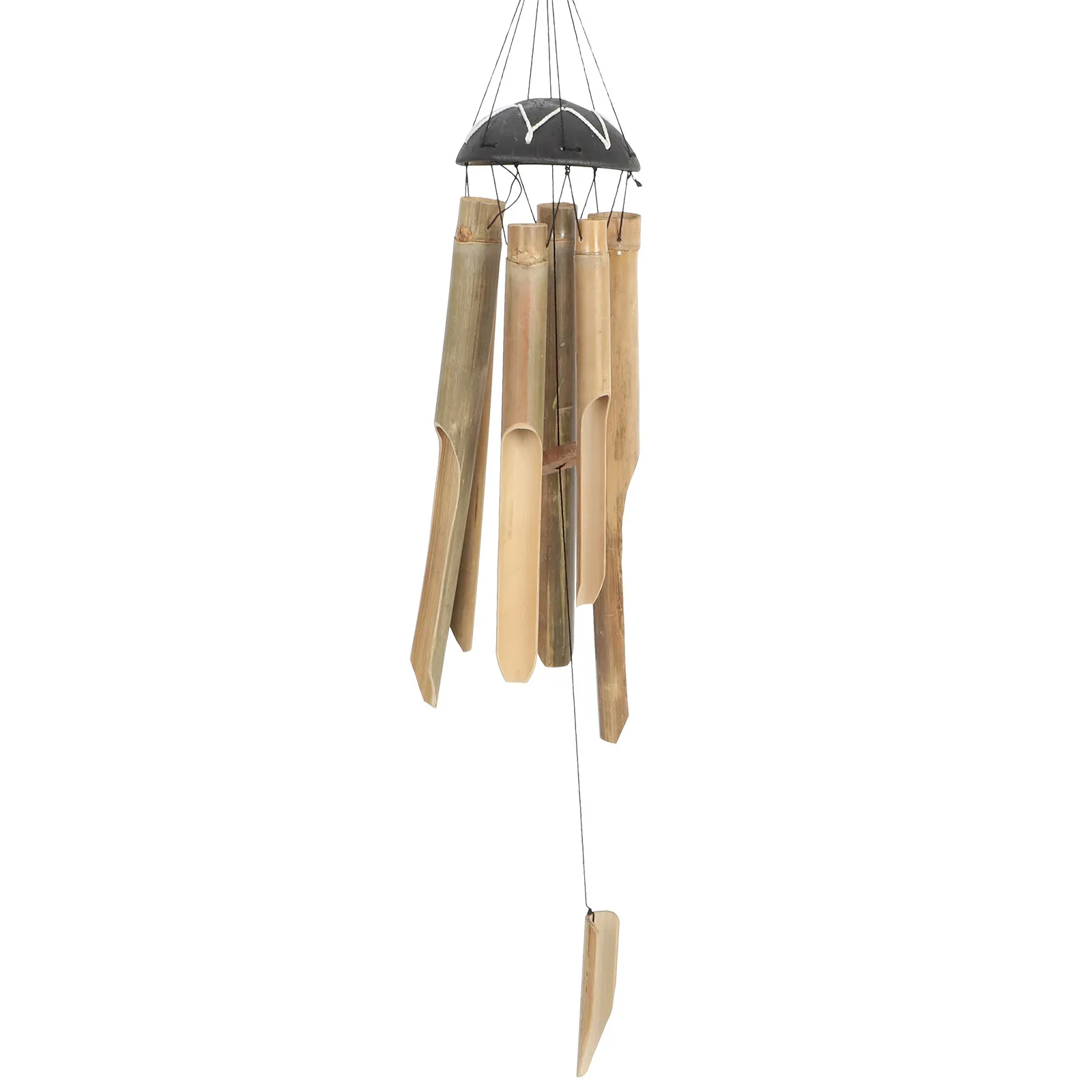 Outdoor Bamboo Wind Chimes Large Wooden Garden Decor Patio Balcony Yard Relaxing Deep Tones Large Wind Chimes Patio Decor