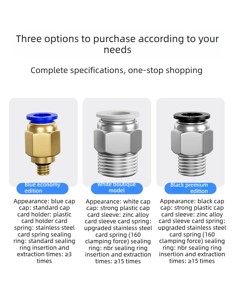 10 PCS PC8-02 Pneumatic Air Hose Quick Connect Fittings Straight Push-In Connector for Air Compressor Air Source Spare Parts