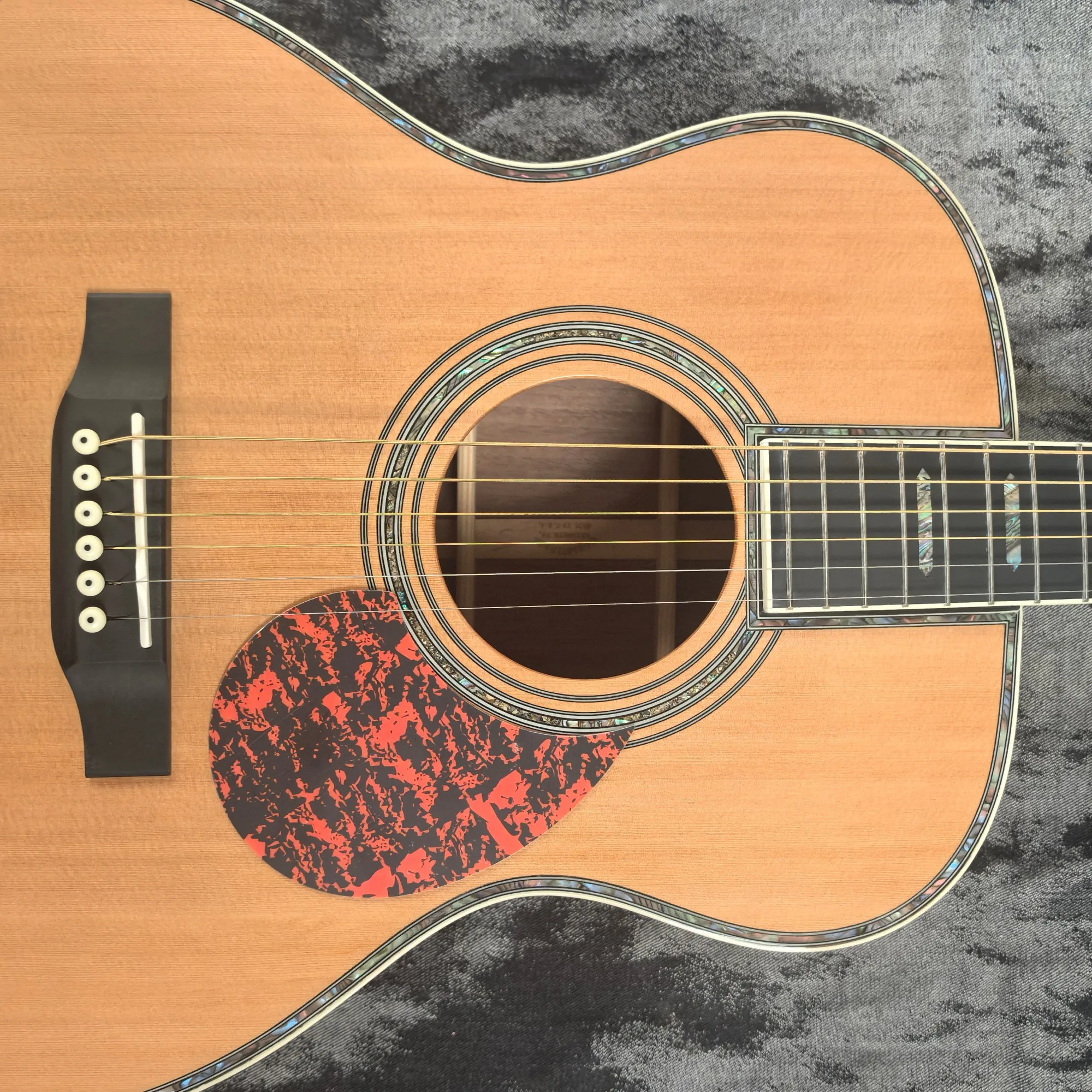 40 Inch OM45 Series Acoustic  Guitar Spruce Top with Rosewood Fingerboard and Back Glossy Gift view 5