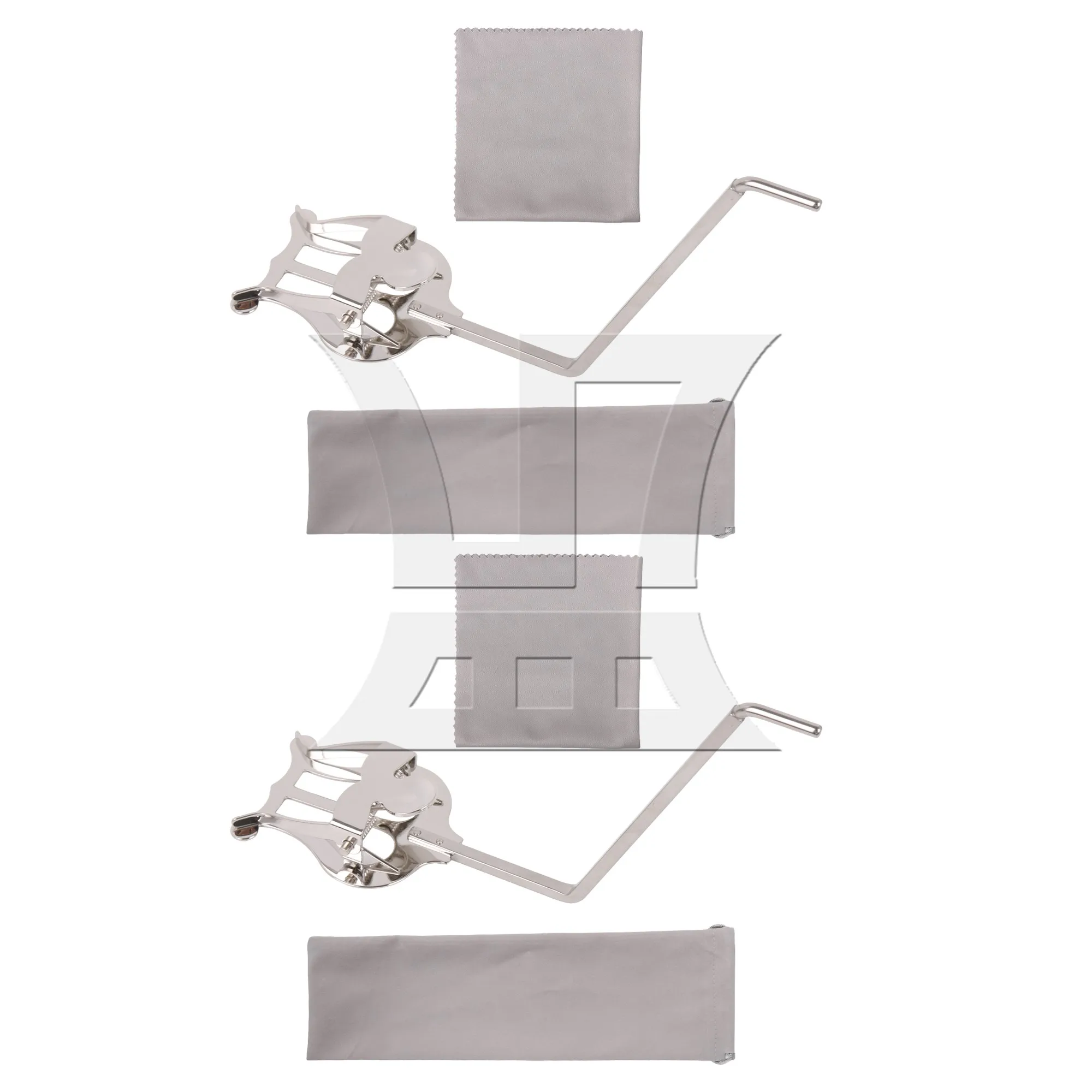 

Yibuy 2 x Silver Alto Tenor Sax Music Lyre Clamp on Holder for Saxophone Part