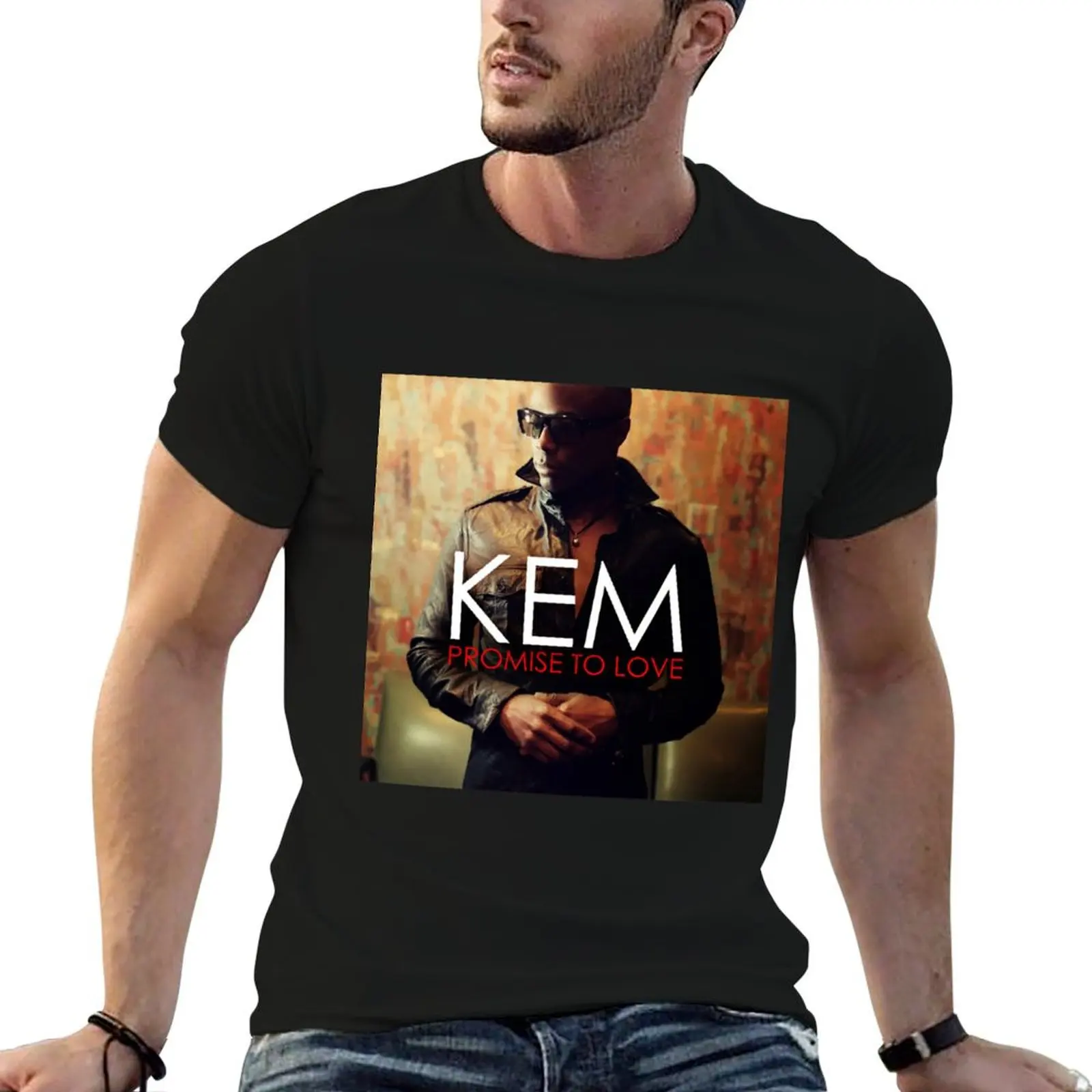 Kem Promise To Love T-Shirt Big and Tall Solid Color T-Shirt