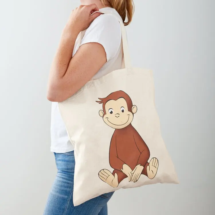

monkey curious george Tote Bag canvas tote bag foldable reusable bag Women bags tote