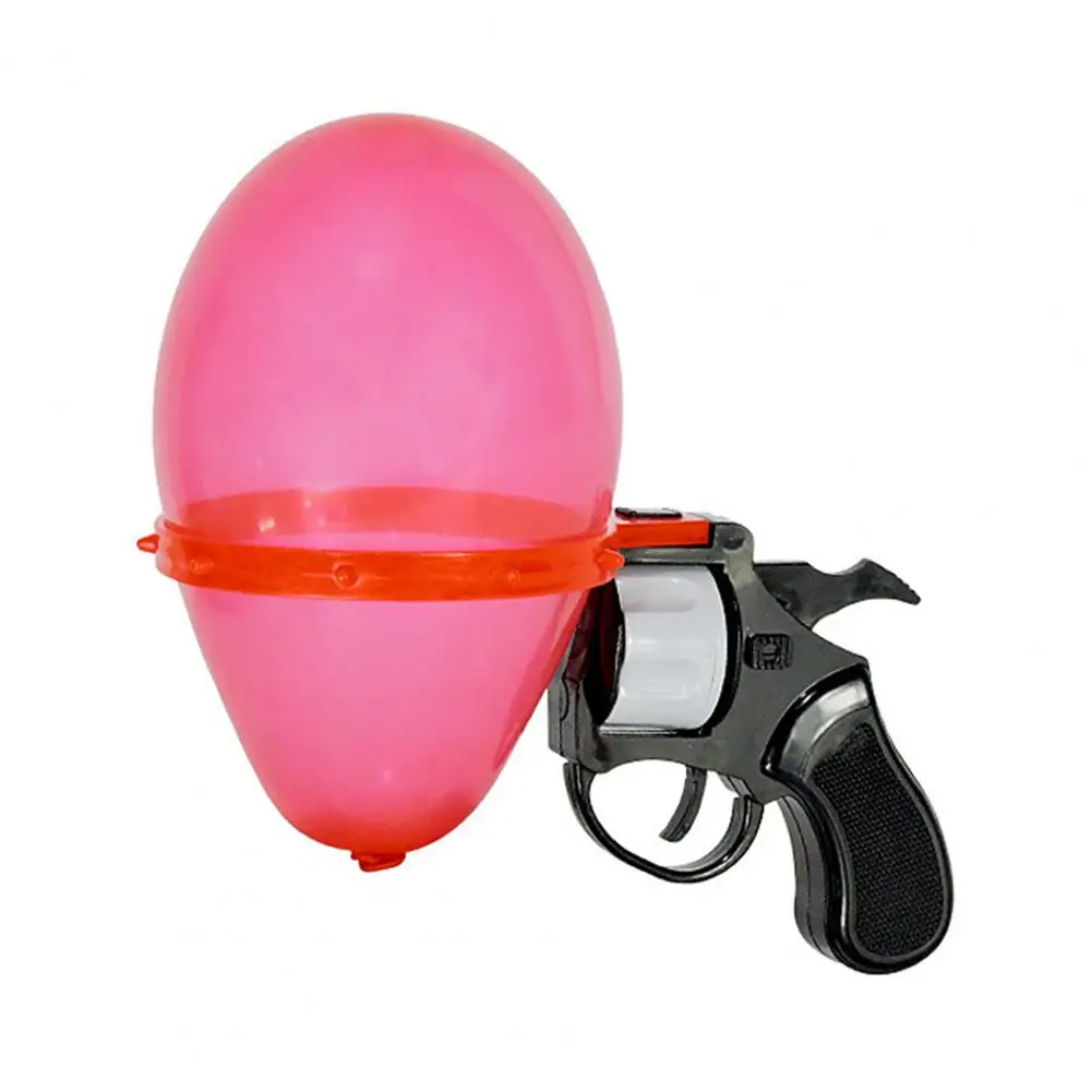 Ballon Shooter Playset Roulette Revolver jouet avec 10 ballons ensemble de jeu de fête pour les farces de Bar chanceux se transforme sur la roue de bureau