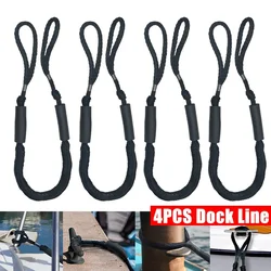 4/2PCS Dock Line Boat Ropes Mooring Rope Boat Bungee Dock Dockline for Kayak Watercraft Jet Ski Pontoon Canoe Power Boat