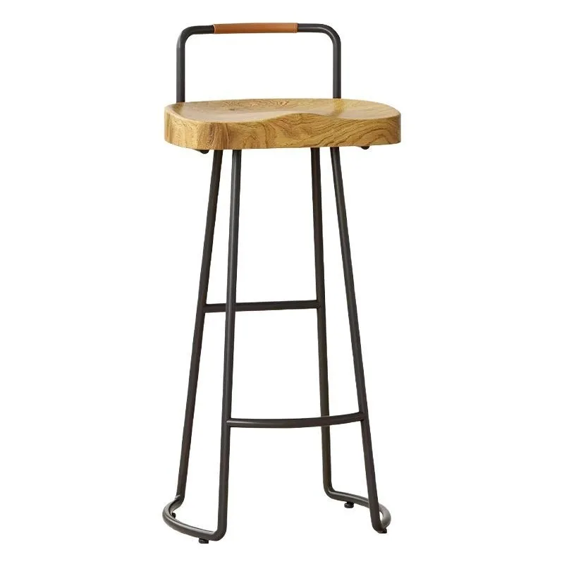 

American retro bar chair high chair clear bar high-end dining stool balcony coffee milk tea shop
