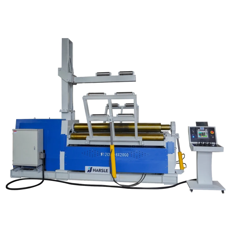 HARSLE W12 8x2000 CNC Hydraulic Rolling Machine With Four Rollers