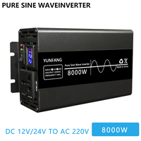 220V Pure Sine Wave Inverter 12v/24v 5000W 8000W Portable Power Bank Converter Solar Inverter Solar  Car Converter