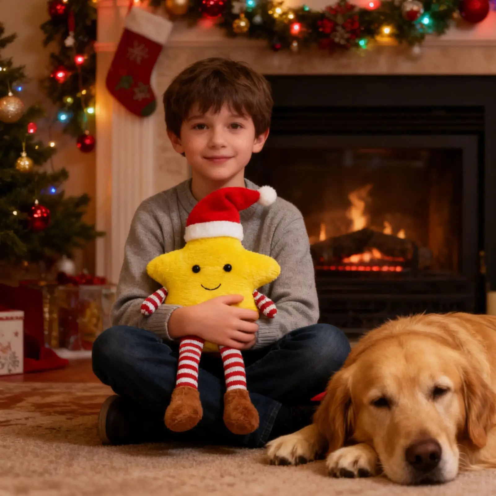 

Christmas Plush Christmas Tree Soft Doll Huggable Stuffed Animals Doll Figure for Kids Girls Easter Photoshoot Bedtime Travel