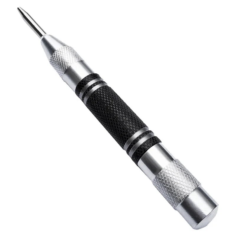 ABRW-4 ชิ้น Automatic Center Punch Center Hole Punch Set สําหรับไม้ โลหะ พลาสติก แก้ว และหินอ่อน