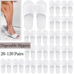 20-200 paia di pantofole usa e getta Open Toe per gli ospiti pantofole per gli ospiti della casa bianca pantofole antiscivolo per Hotel pantofole Spa Unisex