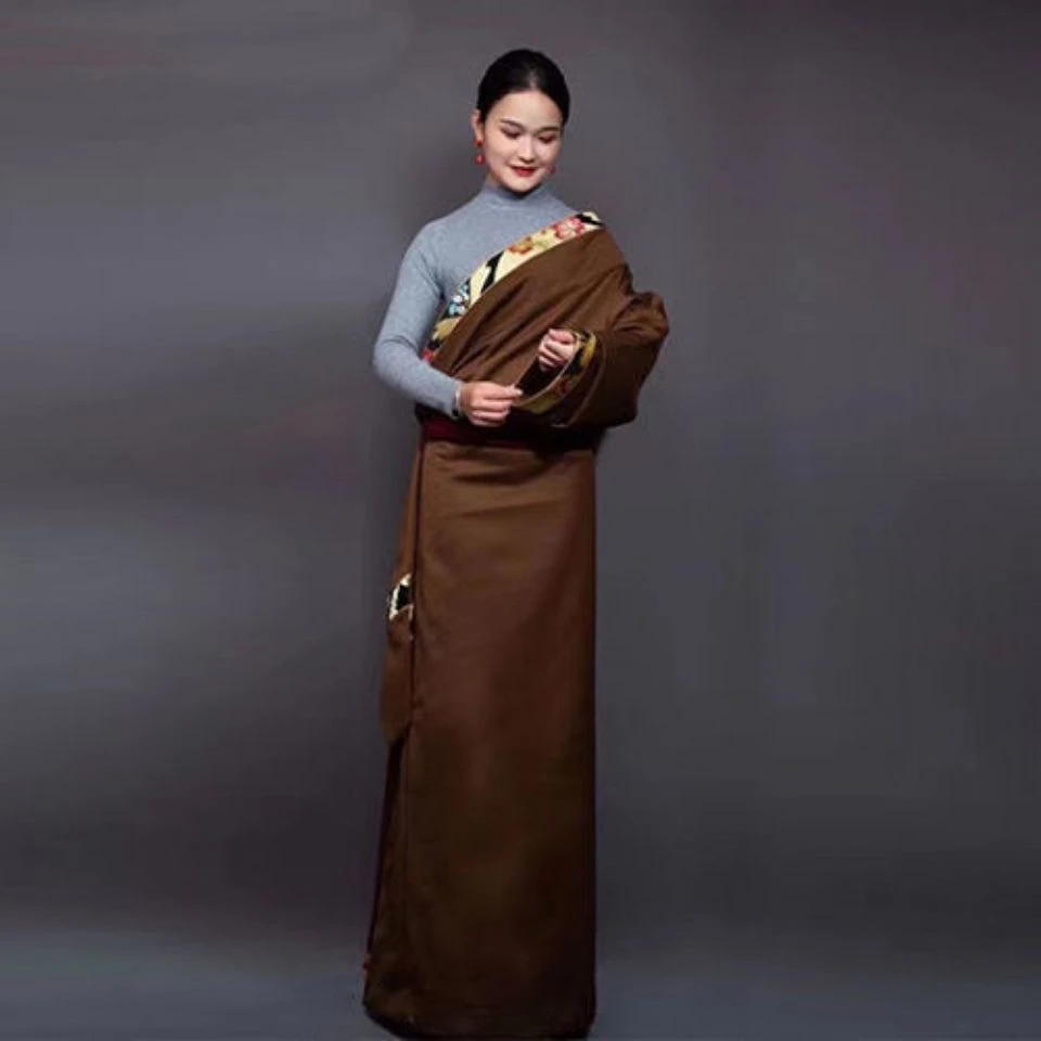 costume-tibetain-pour-femmes-robe-ethnique-tibetaine-vetements-tibetains-tenue-ethnique-tibetaine-nouvelle-collection