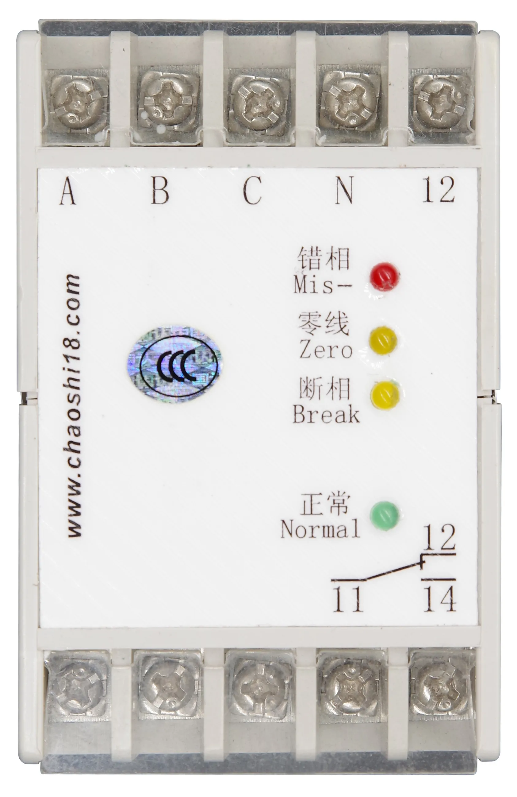 ABJ1-22G three-phase AC voltage protector Phase sequence protector