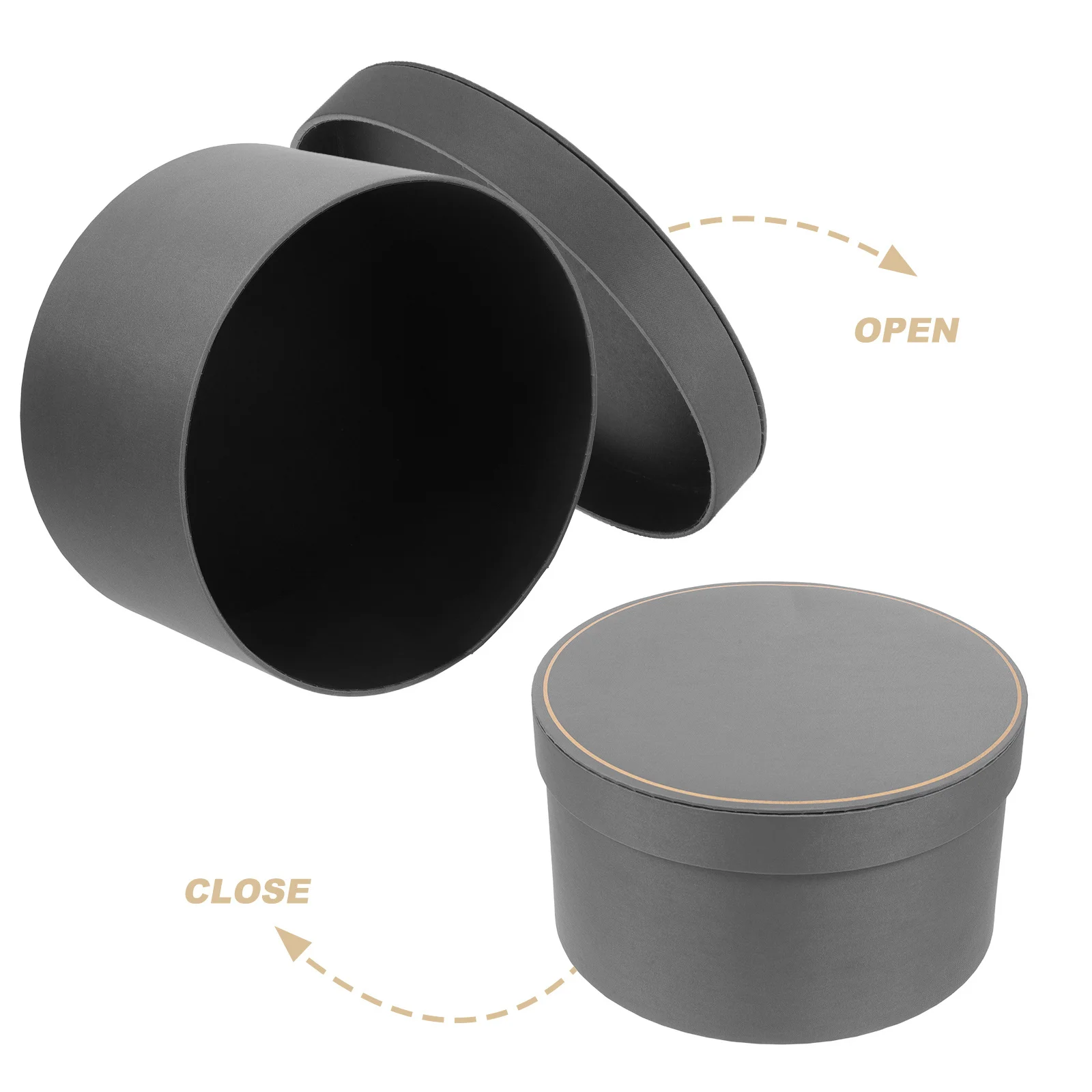 Round Gift Packing Box Simple Design Decorative Gift Box for Valentine's Day Wedding Party Favor Candy Jewelry Packaging