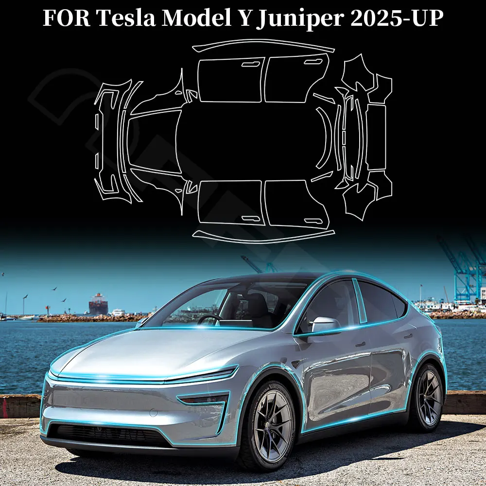 

For Tesla Model Y Juniper 2025 2026 Paint Protection Film Self-Healing Bra PPF Body Sticker Accessories Anti-Scratch Resistant