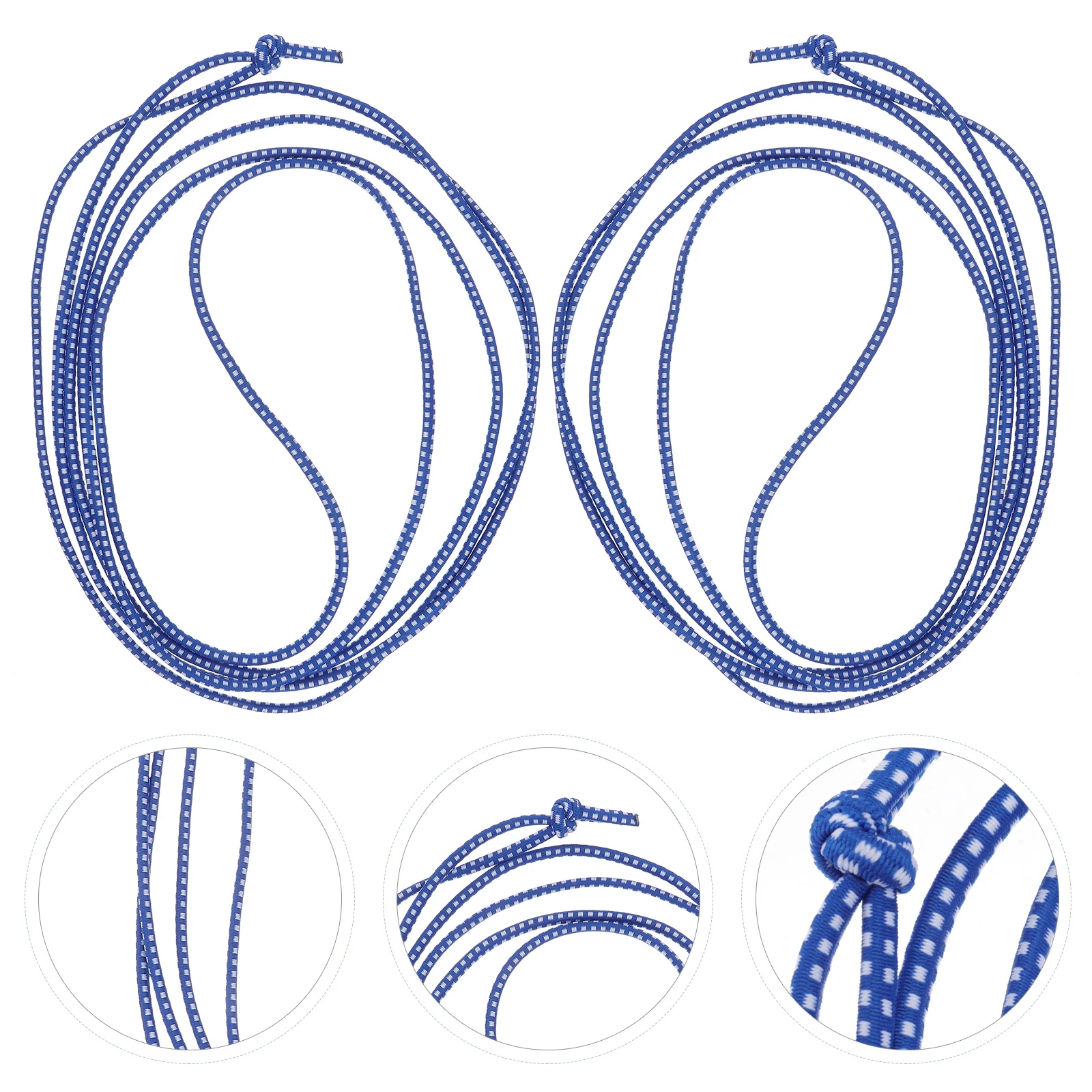 Jumping Rubber Band Toys Skipping Rope for Girl Elasticity Blue Polyester Student