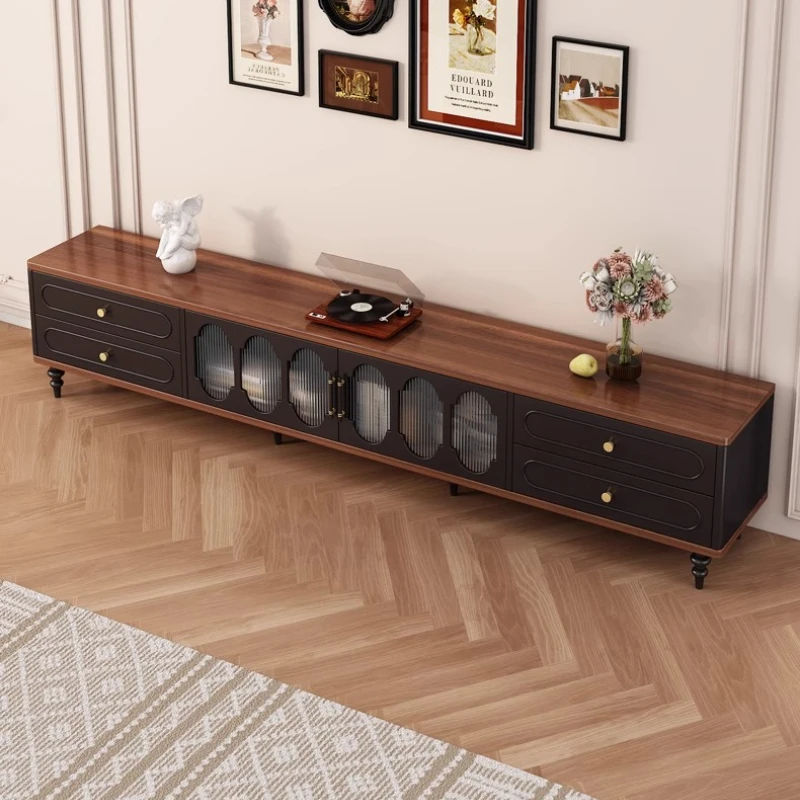 

Storage Vertical Tv Stand Cabinet Handles Ornament Modern Design Tv Stand Black Living Room Muebles Para El Hogar Home Furniture