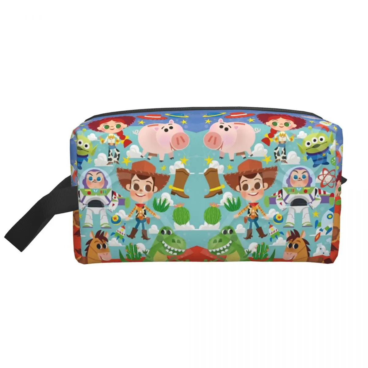 Girls Toy Story Buzz Lightyear Woody Buds Cosmetic Bags Organization Makeup Bag For Necessaries Polyester Storage Organizers