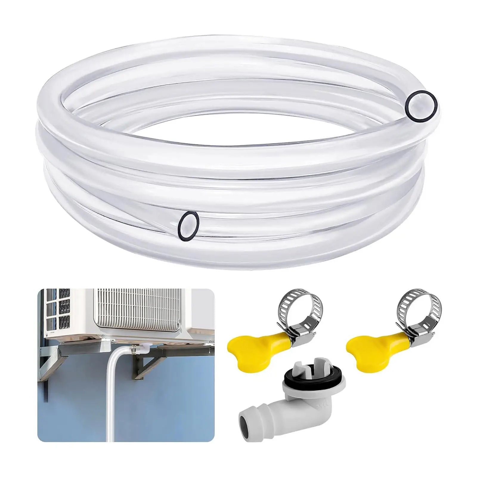 Air Conditioner Drain Hose 10ft Leak Proof Accessories for Family Window Air Conditioner School Air Conditioning Drainage System