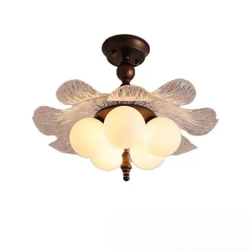 

Bedroom ceiling lamp Chinese antique American retro creative master bedroom lamp Modern simple French room lamp