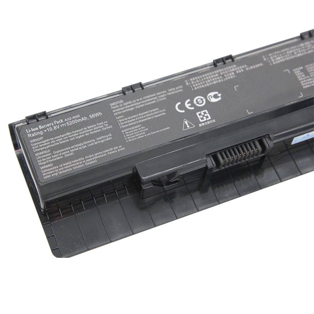 A32-N56 5200mAh Laptop Battery for ASUS N46 N46V N46VJ N46VM N46VZ N56 N56V N56D N56VJ N56VM N76 N76VZ A31-N56 A33-N56 A32-N46