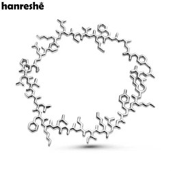 Hanreshe医療ベータ-ブローチピン、分子学、オーストラリアバッジ、医師、看護師、生物学者ギフト用の遺伝子ジュエリー