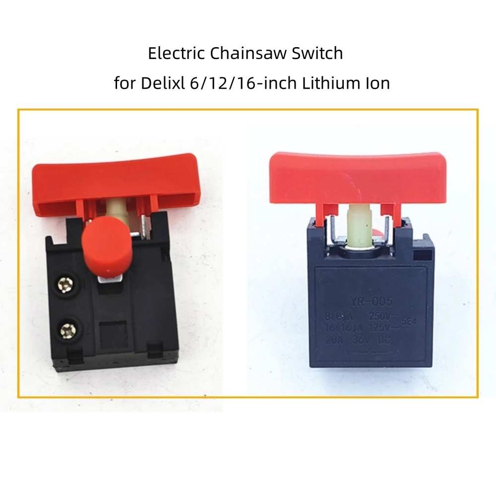 Electric Chain Saw Switch For Delixl 6/12/16-inch Lithium Ion Small 220V Felling Saw Switch Anti-Locking Accessories