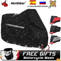 HEROBIKER-cubierta para motocicleta, impermeable, a prueba de polvo, protección UV para exteriores, interiores, Moto, Scooter, cubierta para lluvia