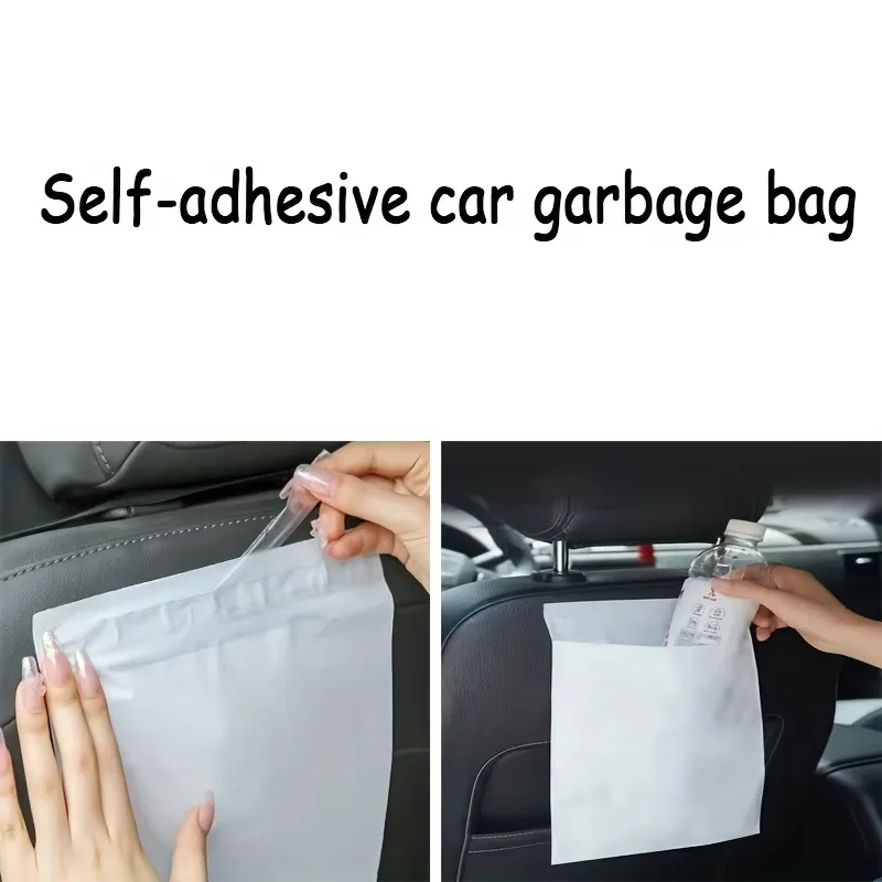 20/50/100 Pieces Sustainable Self-Adhesive Car Trash Bags - Portable Car Trash Bags for Vehicles, Kitchen, Multipurpose Use.