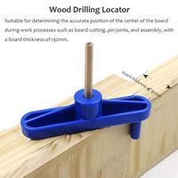 Blue Wood Drilling Locator High-quality Plastic 92mm Hole Jig Dowel DIY Center Gauge Finder Carpenter