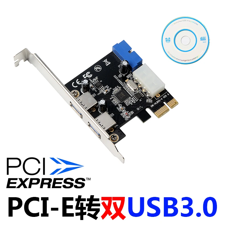 Add On Cards SuperSpeed 10Gbps USB 3.1 2 Port PCI-E Express Card 15pin SATA Power Connector PCIE Adapter ASM1042 Chipset USB HUB